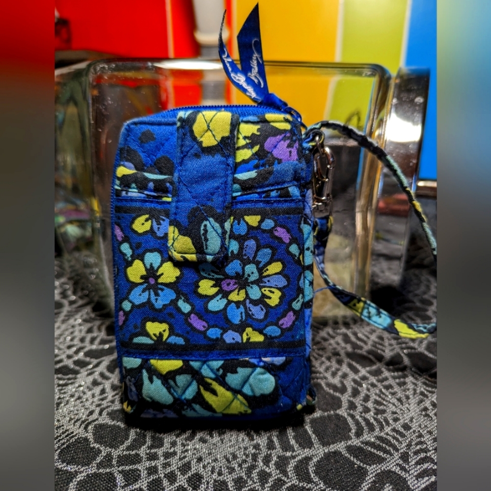 Vera Bradley Indigo Pop Wristlet